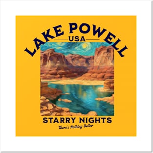 Lake Powell Starry Nights Van Gogh Style T-Shirt Posters and Art